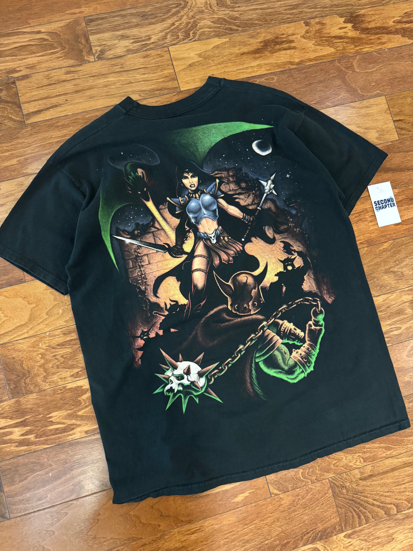 90s Dragon Queen Vintage Double Sided Anime Tee (XL)