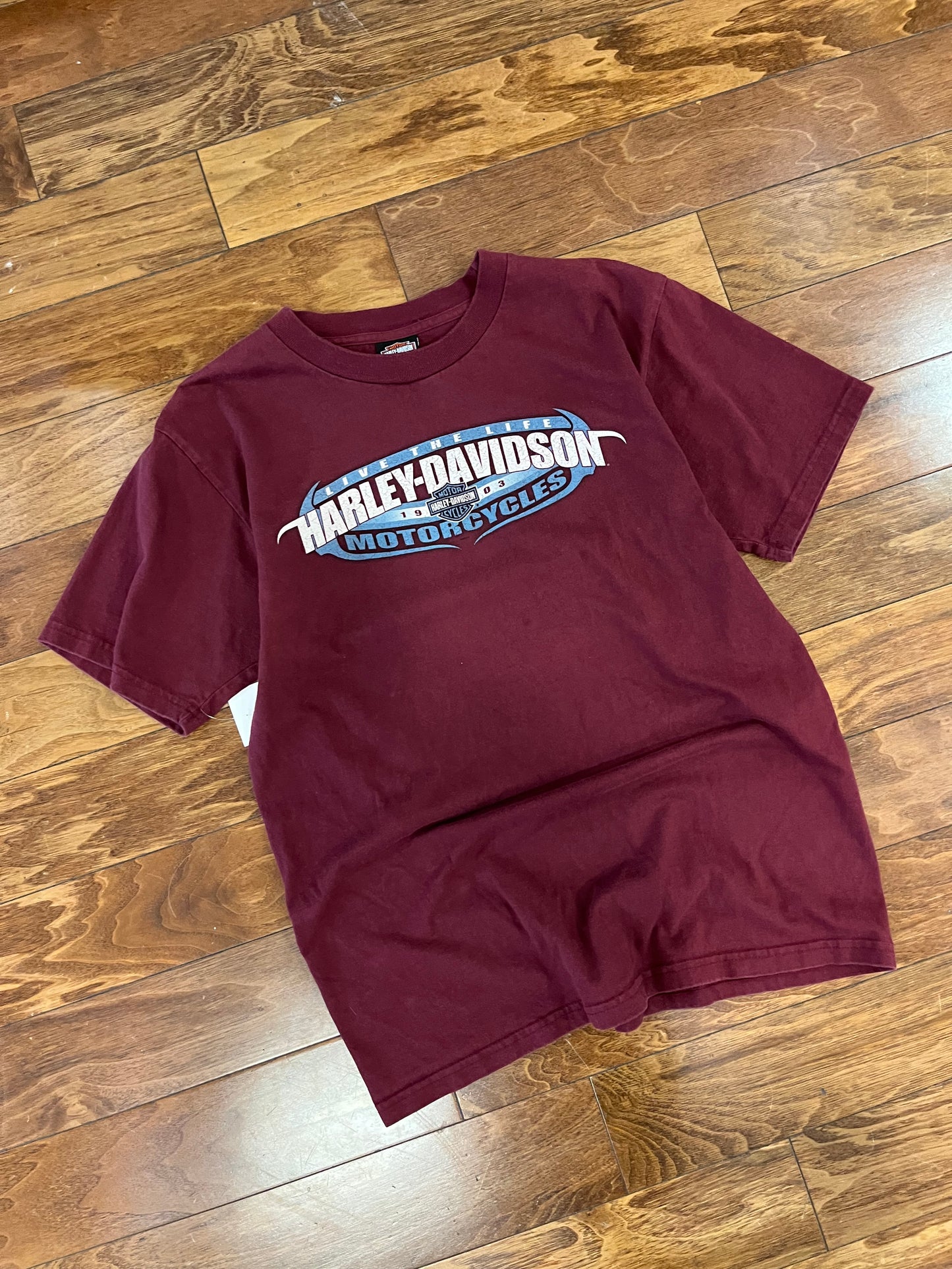 2005 Harley Davidson Burgundy Las Vegas Tee (L)