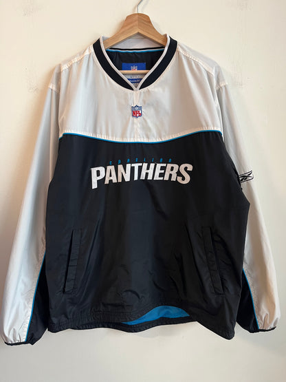 90s Carolina Panthers Reebok White & Black Windbreaker (L)