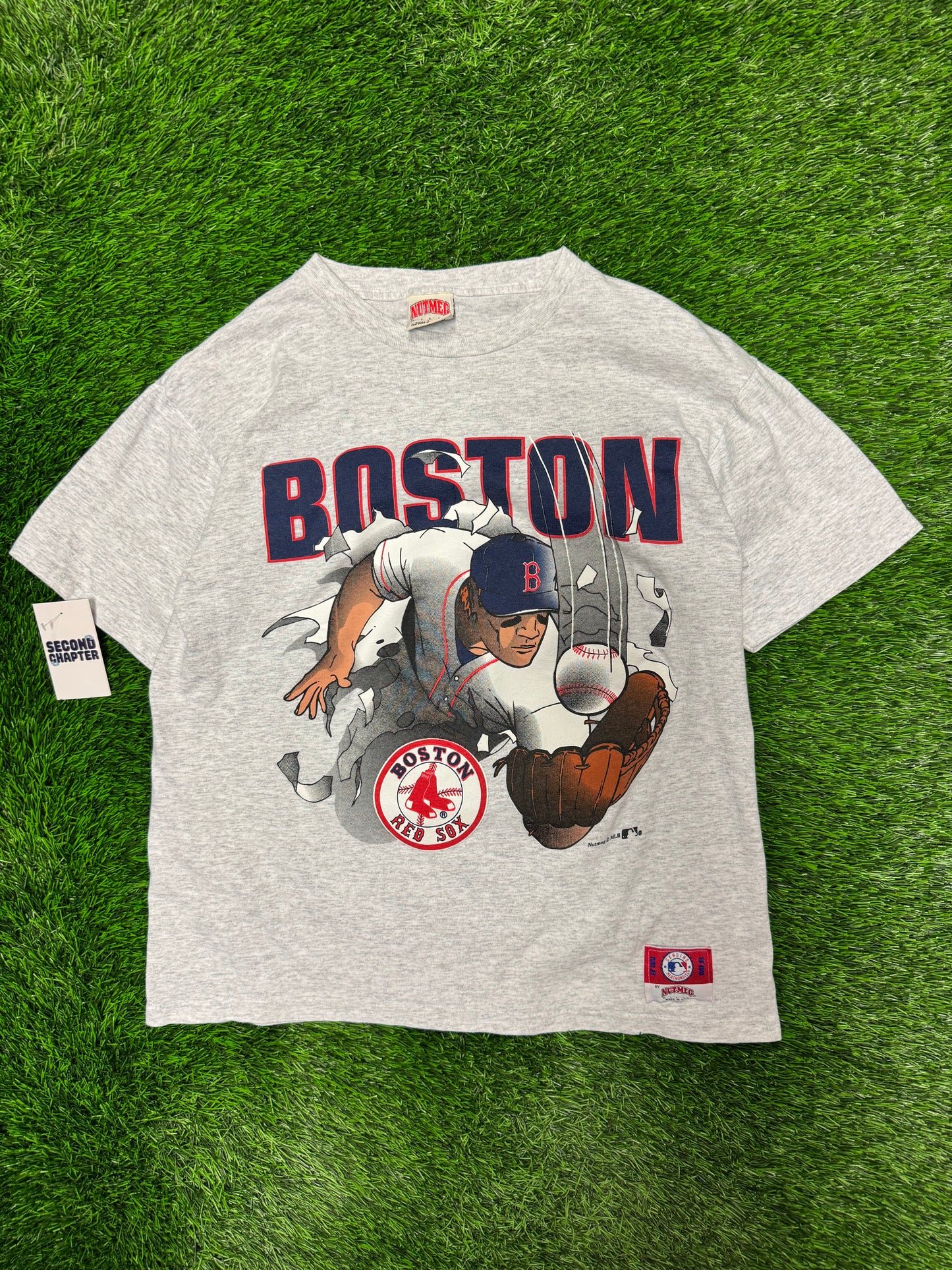90s Boston Red Sox Vintage Nutmeg Breakthrough Tee (L)
