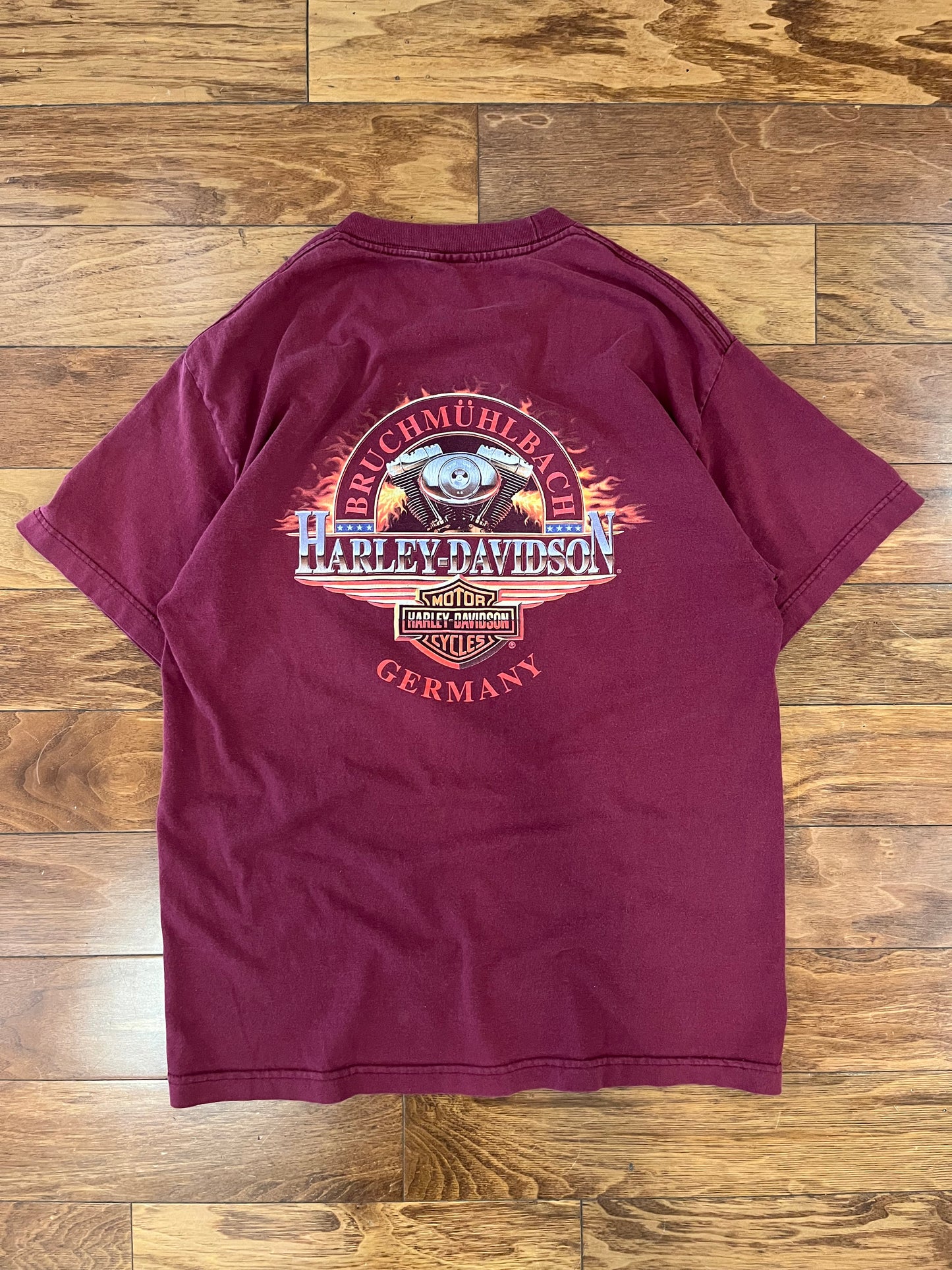 2000 Harley Davidson Vintage Germany Burgundy Tee (L)