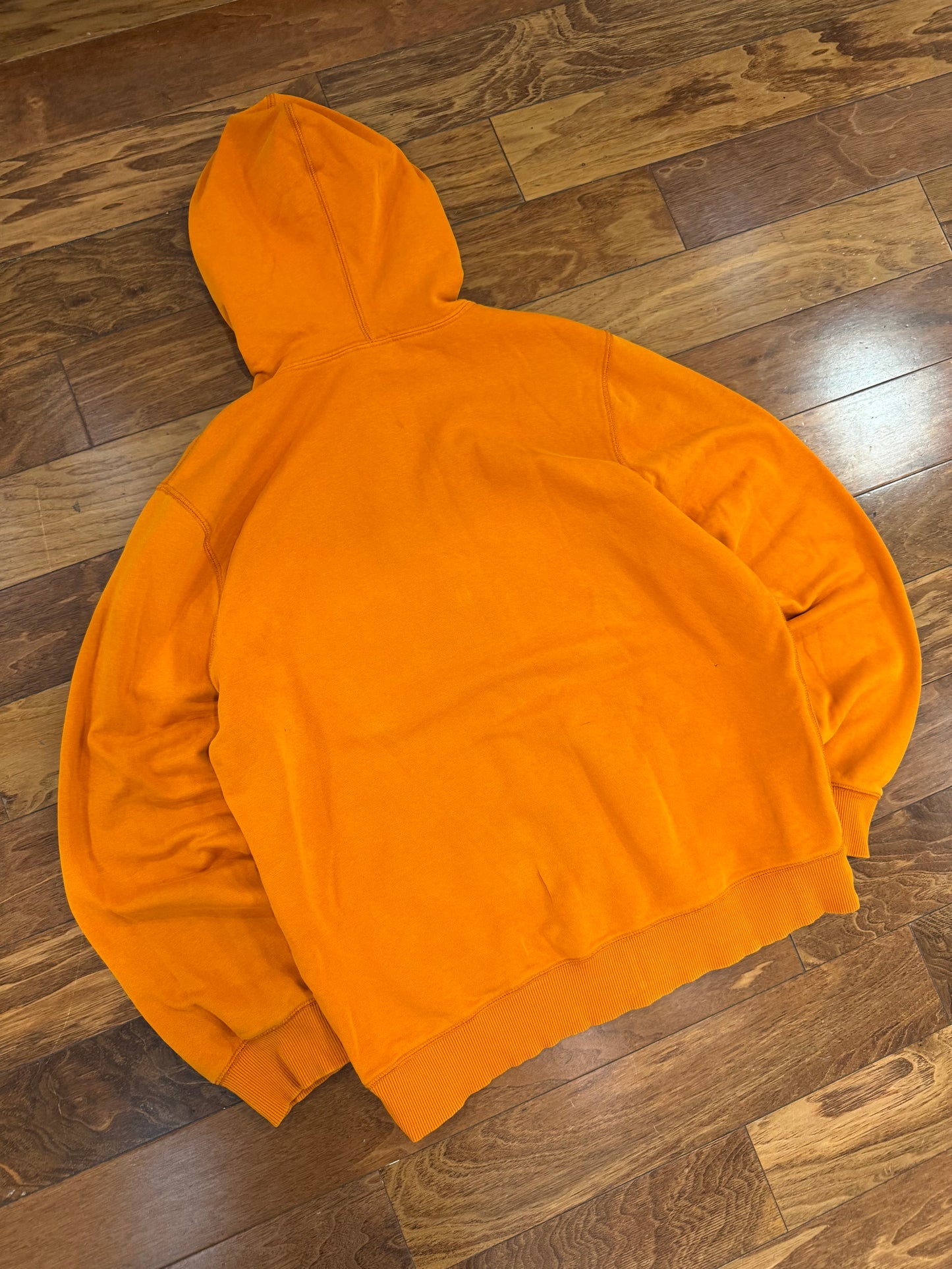 Y2K Nike Essential Orange Full Zip Hoodie (L)