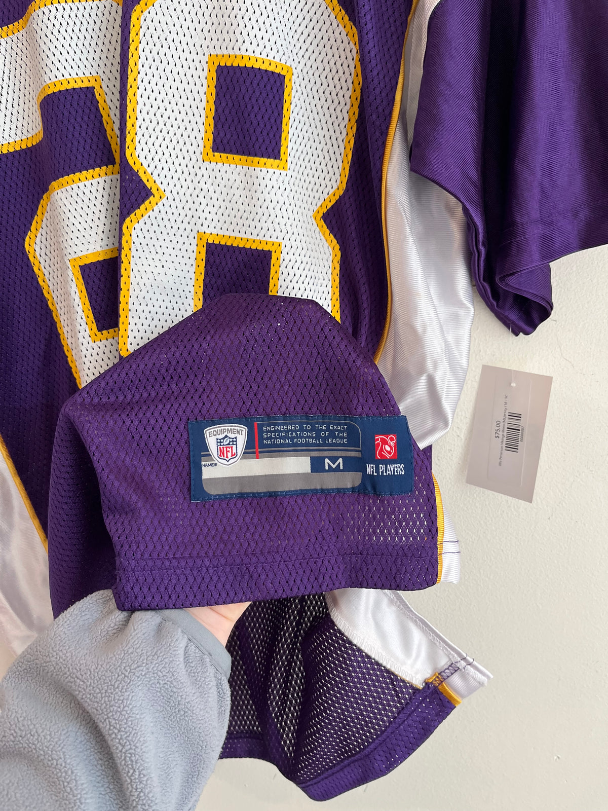 00s Minnesota Vikings Adrian Peterson Vikings Reebok Home Jersey (M)