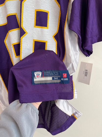 00s Minnesota Vikings Adrian Peterson Vikings Reebok Home Jersey (M)