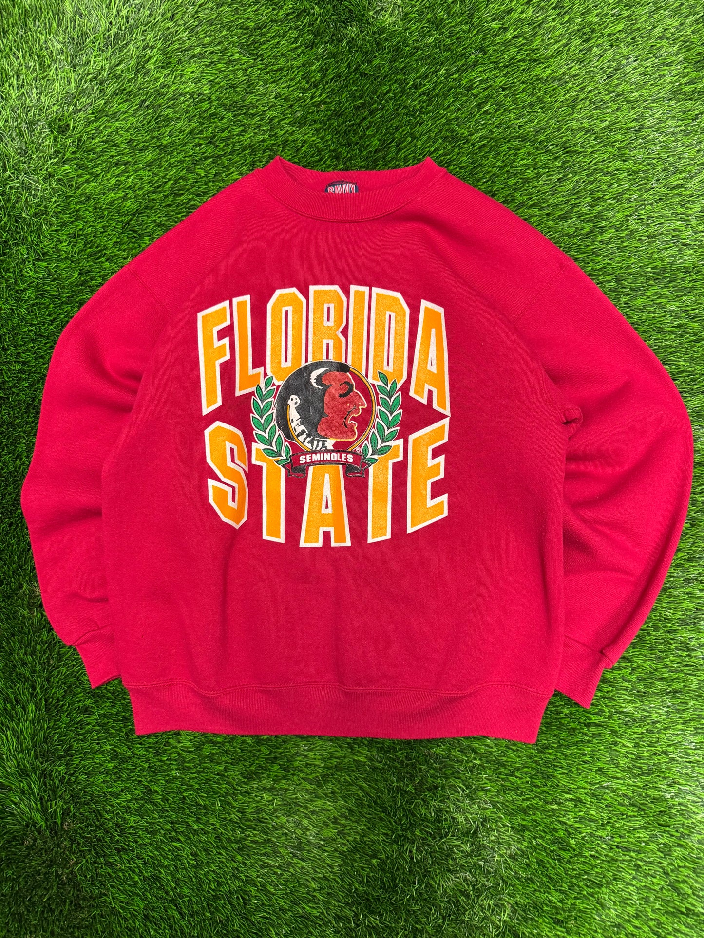90s Florida State University FSU Spell Out Vintage Crewneck (L)