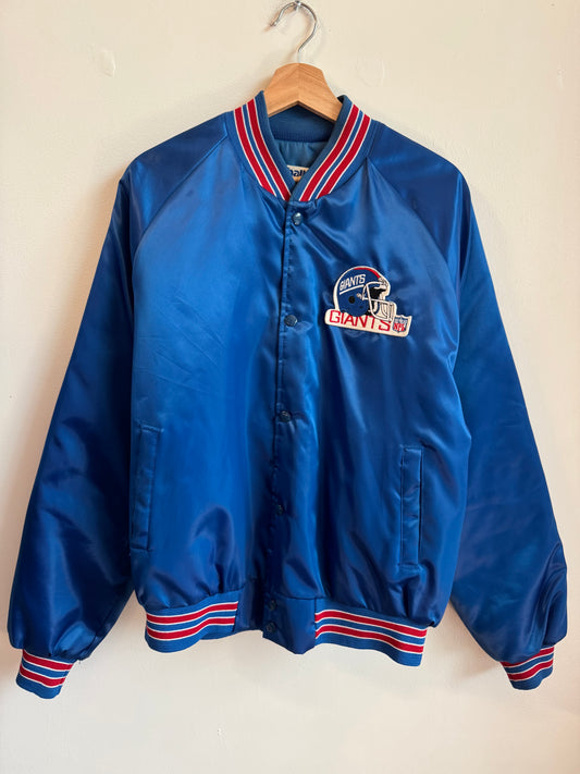 90s New York Giants Chalk Line NFL Satin Jacket (L)
