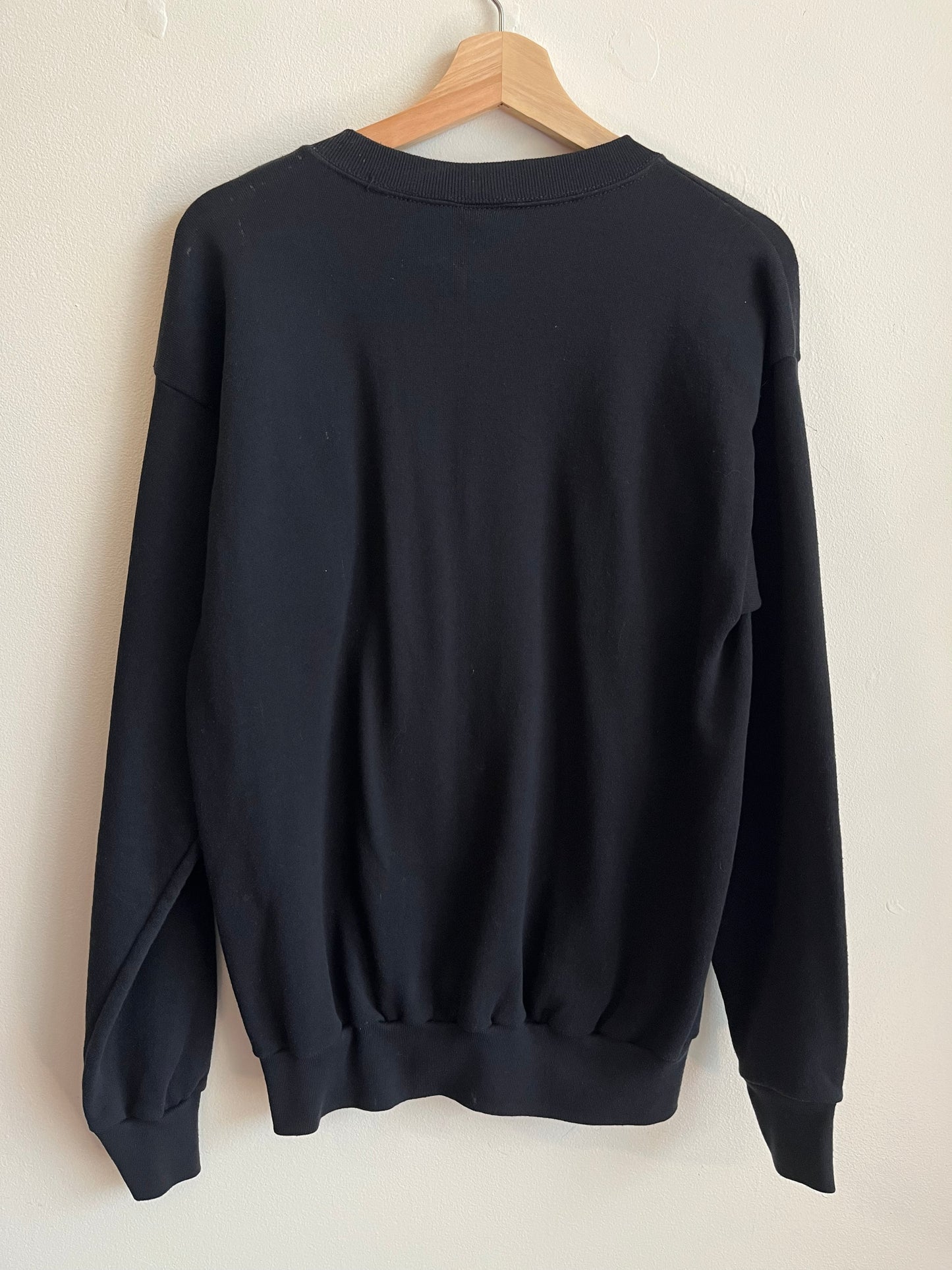1993 Carolina Panthers Spell Out Black Crewneck (L)