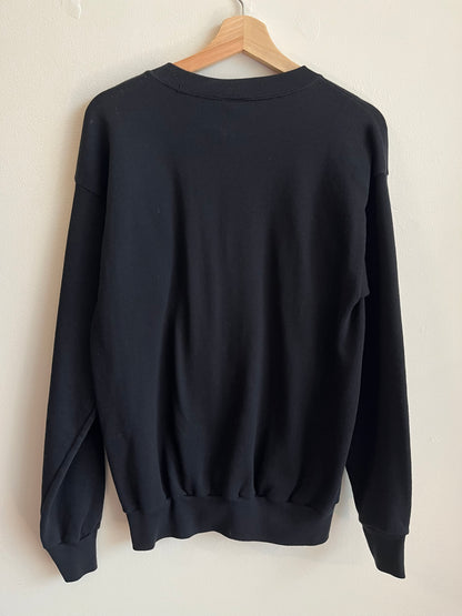 1993 Carolina Panthers Spell Out Black Crewneck (L)