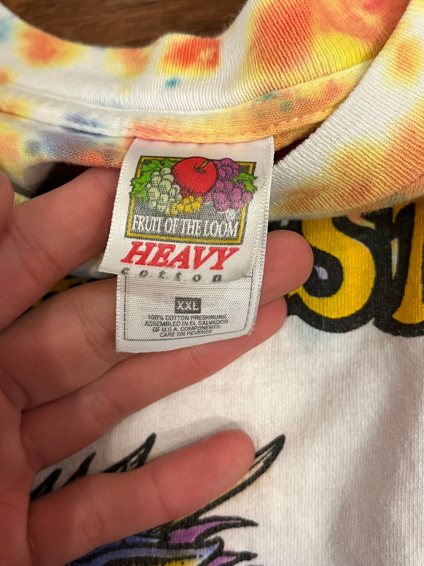 1999 Dragonstock Dragon Con Tie Dye Band Lineup Vintage Tee (XXL)