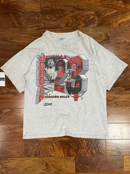 90s Michael Jordan Vintage Chicago Bulls Salem Tee (L)