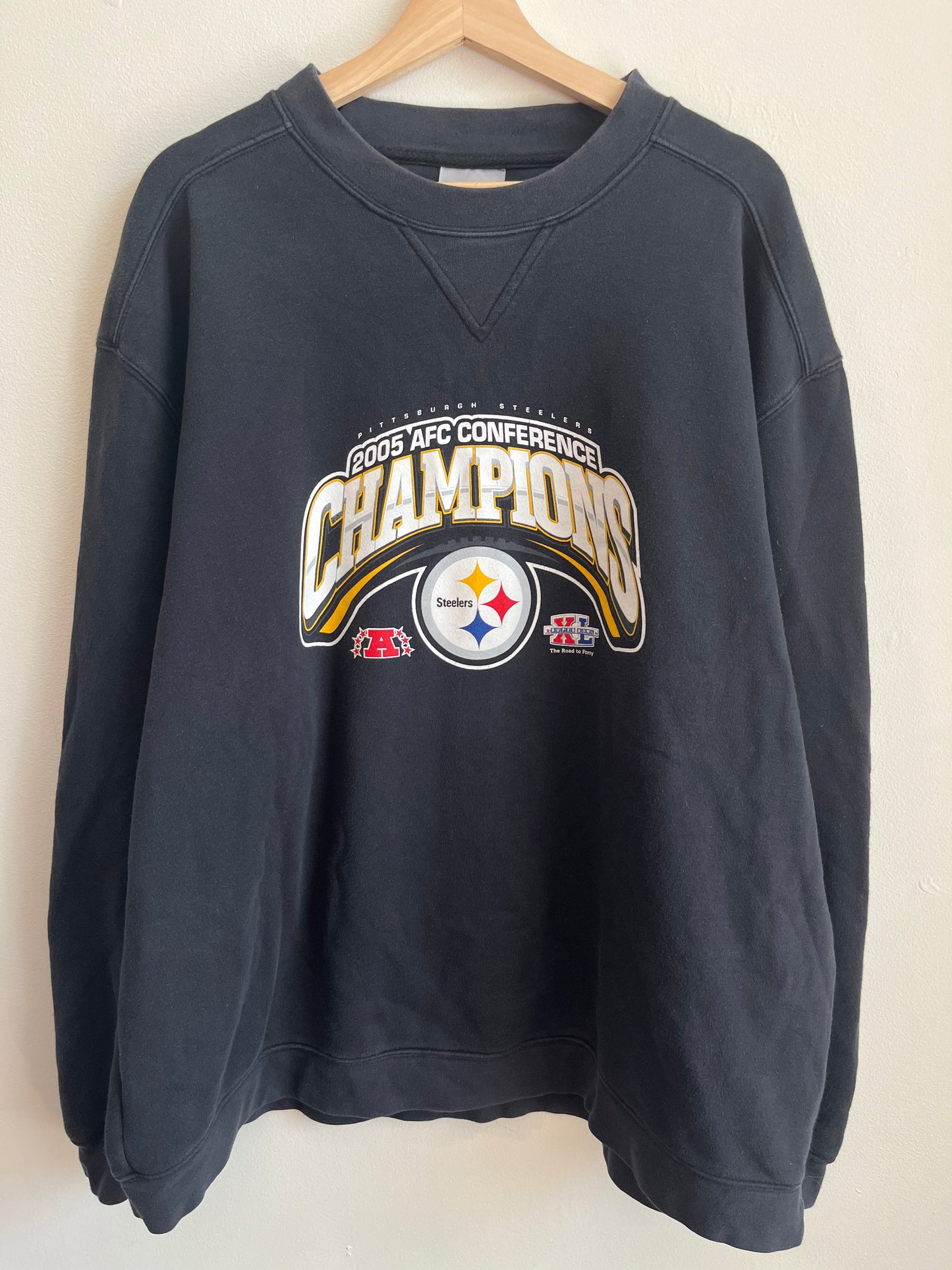 2005 Pittsburgh Steelers AFC Champions Crewneck (XL)