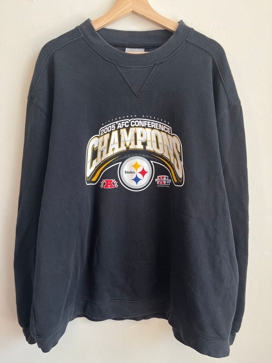 2005 Pittsburgh Steelers AFC Champions Crewneck (XL)