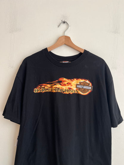 2010 Harley Davidson Twin Cities Flames Graphic Tee (XL)