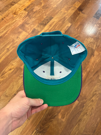 90s Charlotte Hornets Teal/Purple NBA Hat (OS)
