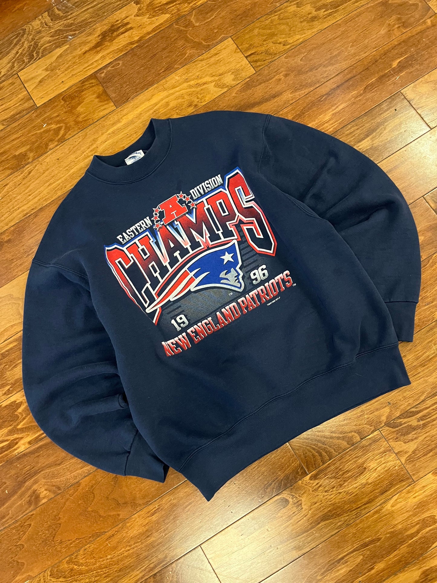 1996 New England Patriots Pro Line NFL Crewneck (L)