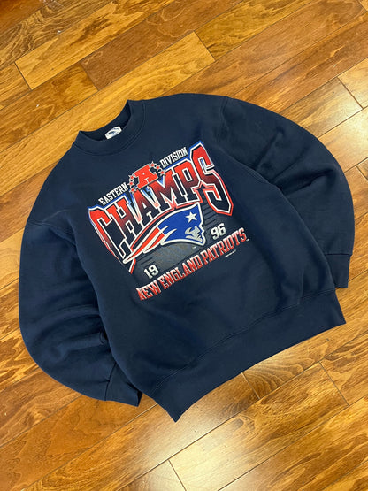 1996 New England Patriots Pro Line NFL Crewneck (L)
