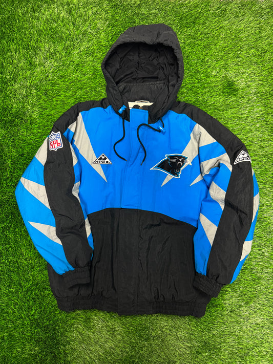 90s Carolina Panthers Color Rush Shark Tooth Apex Puffer Jacket (L)