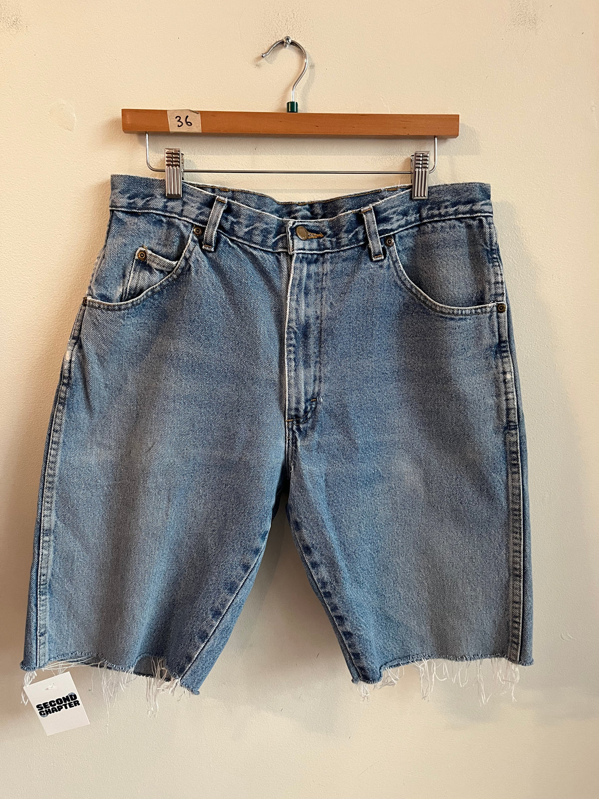 00s Wrangler Light Wash Shorts (36)
