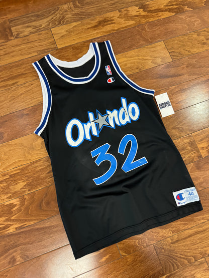 90s Orlando Magic Shaquille O'Neal #32 Champion NBA Jersey (S)