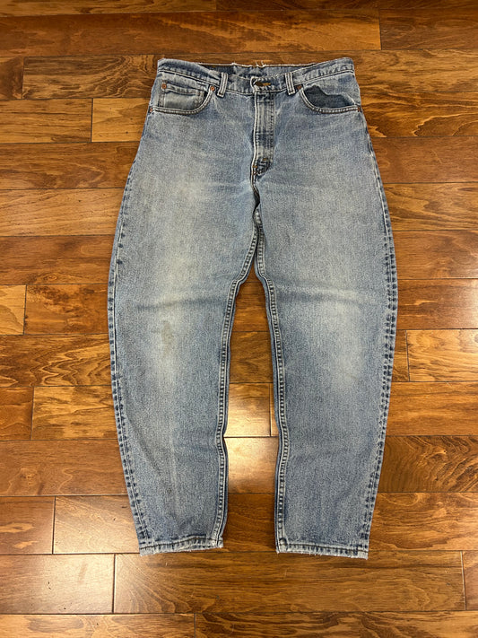 00s Levi's 550 Faded Mid Wash Jeans (34 x 30)