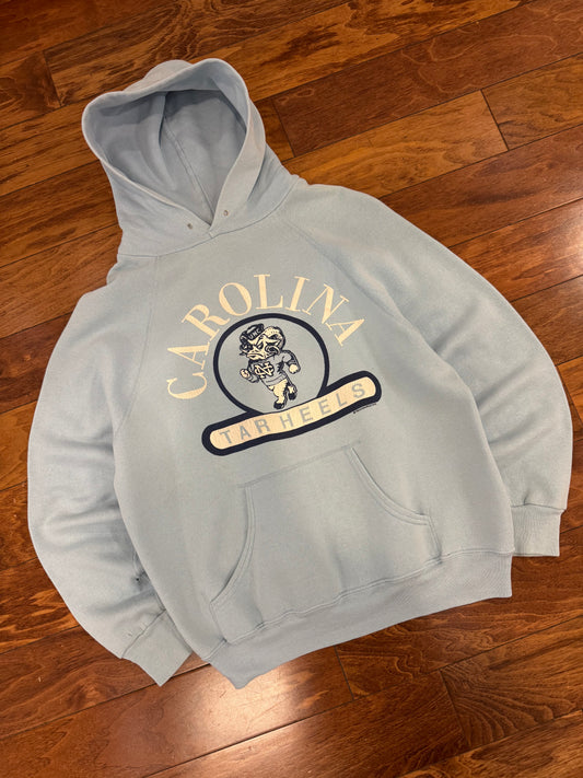 80s University Of North Carolina (UNC) Tar Heels Vintage Hoodie (M)