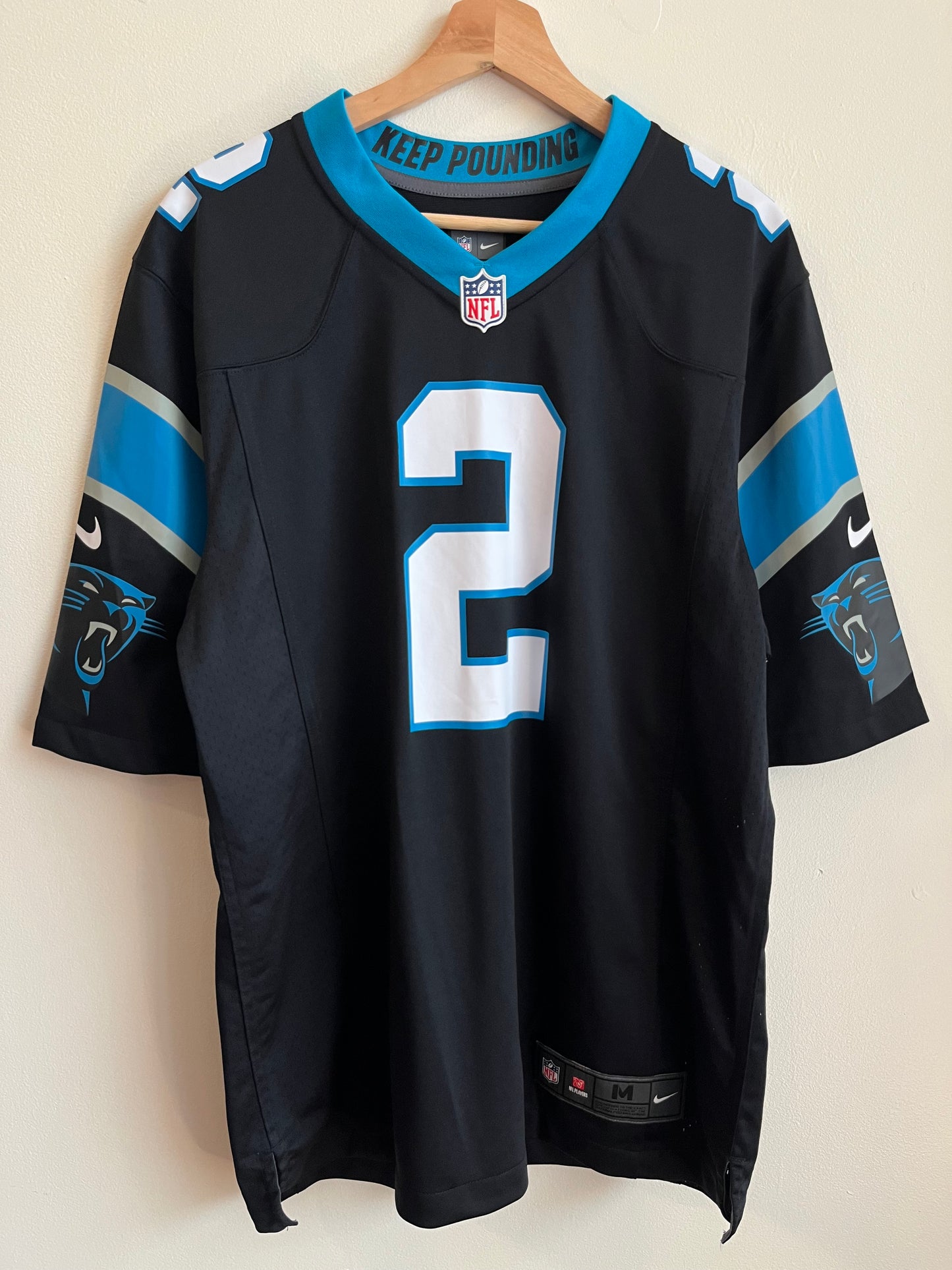 2022 Carolina Panthers David Moore Home Jersey (M)