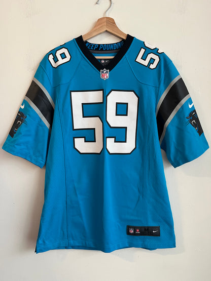 00s Carolina Panthers Luke Kuechly Electric Blue Jersey (M)
