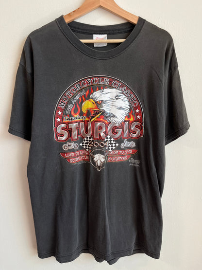 2004 Sturgis Faded Biker Tee (L)