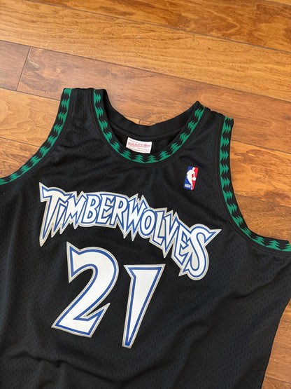 Timberwolves Garnett Mitchell & Ness Jersey (XXL)