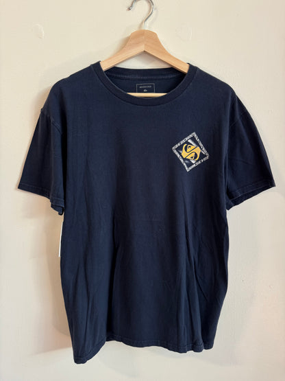 2010s Quiksilver Navy Surf Tee (L)