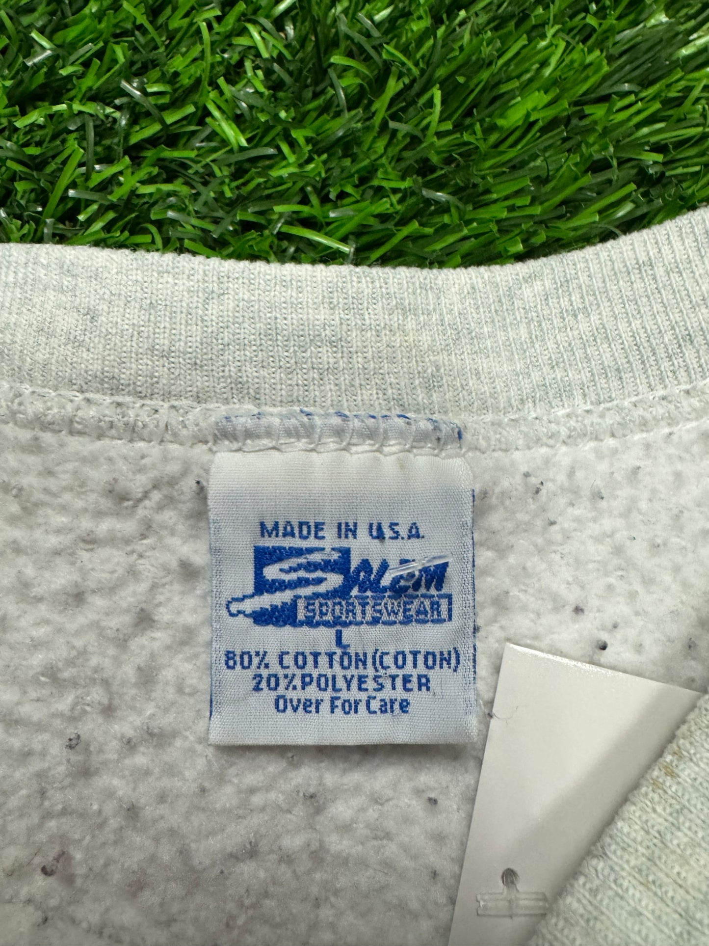 90s Mighty Ducks Vintage Salem Hockey Stained Crewneck (L)