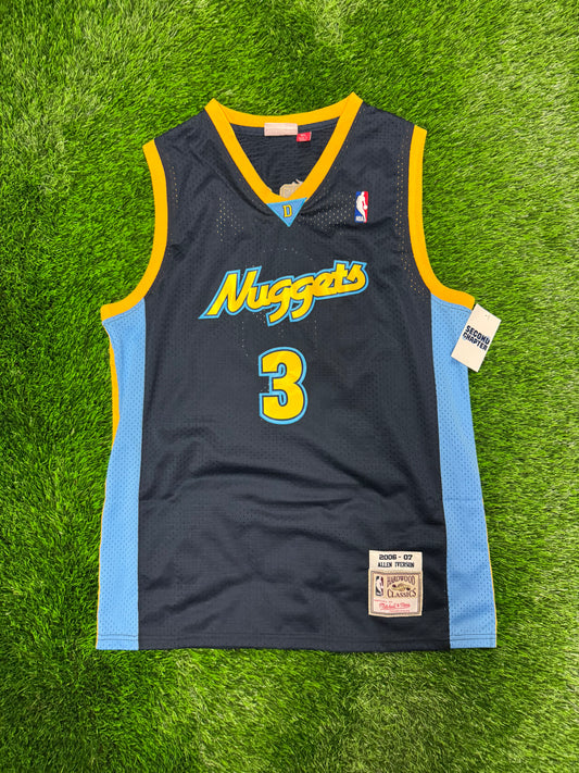 Denver Nuggets Allen Iverson Mitchell & Ness Hardwood Classics Jersey (XL)
