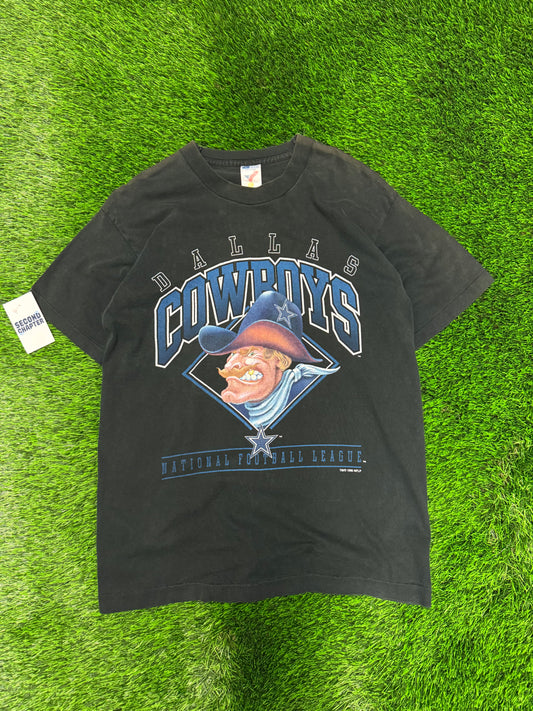 1996 Dallas Cowboys Big Face Graphic Tee (L)