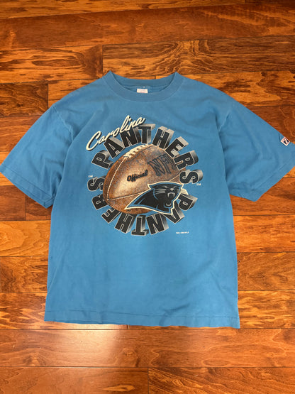 1996 Carolina Panthers Logo 7 Graphic Tee (L)