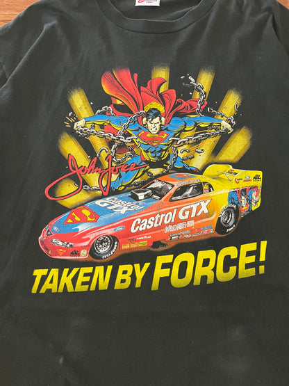 1999 John Force Vintage Nascar Superman Tee (XXL)