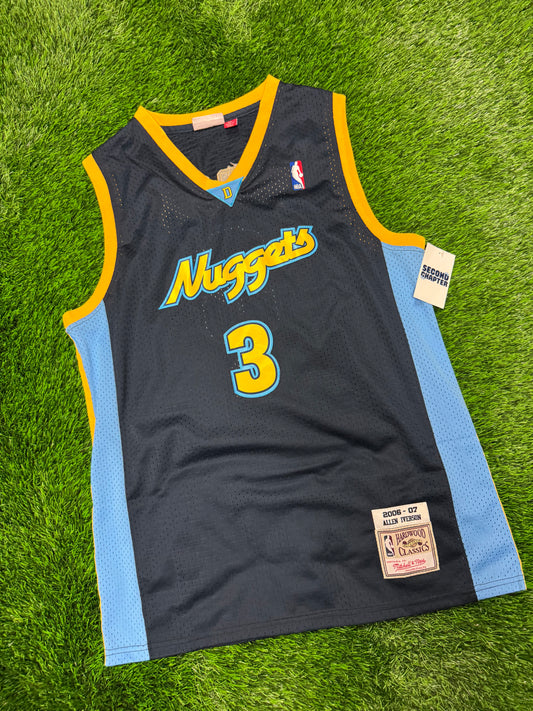 Denver Nuggets Allen Iverson Mitchell & Ness Hardwood Classics Jersey (XL)