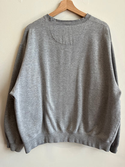 00s UNC Tar Heels Center Swoosh Grey Crewneck (XL)