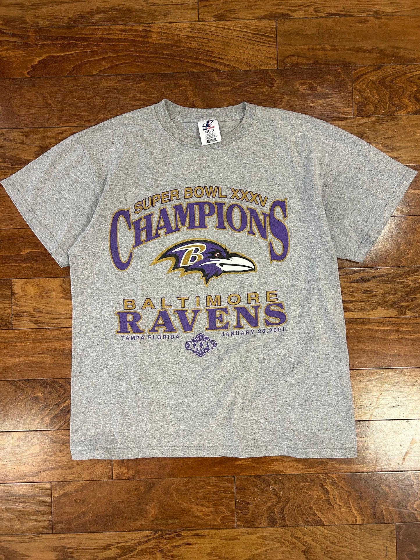 2001 Baltimore Ravens Super Bowl Tee (L)