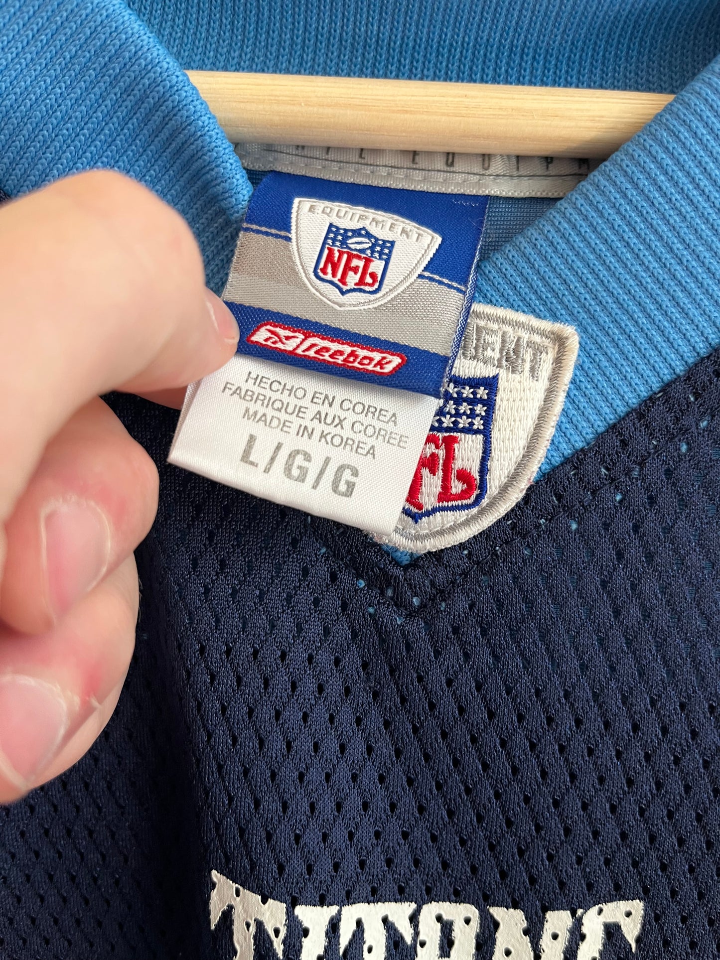 00s Tennessee Titans Eddie George #27 Reebok Jersey (L)