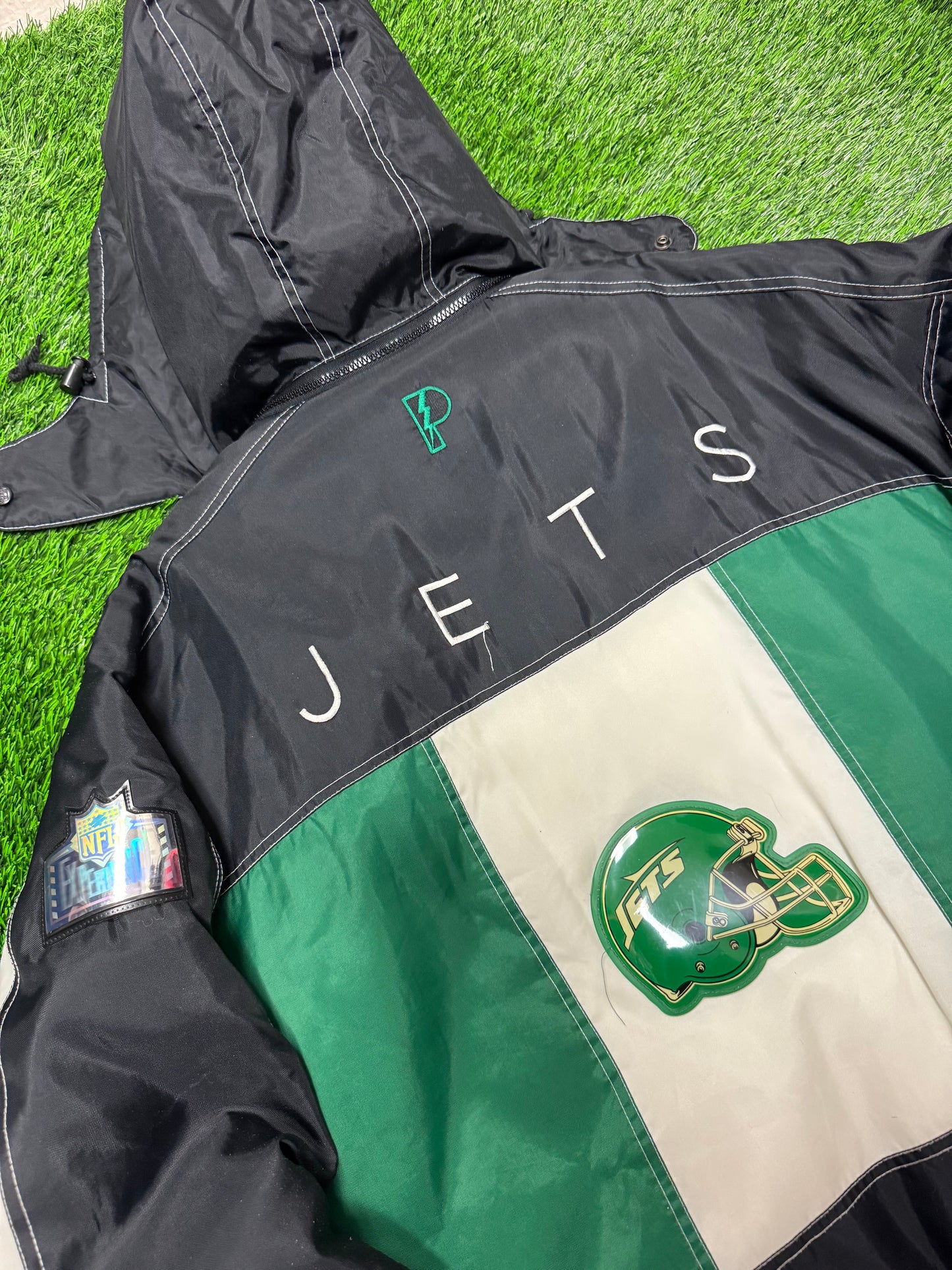 90s New York Jets Vintage Pro Player NFL Puffer Jacket (XL)