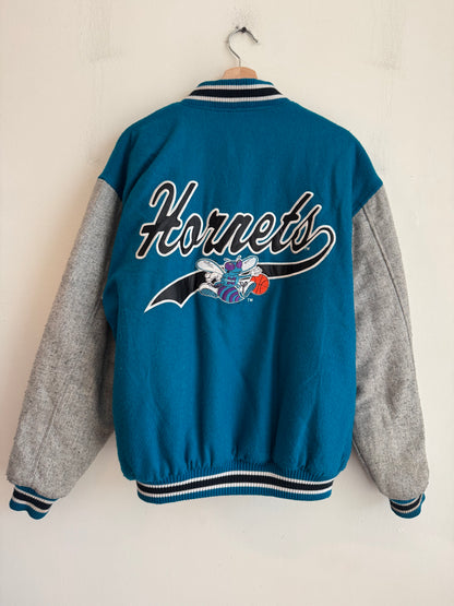 90s Charlotte Hornets Two Toned Logo 7 Varsity Jacket (L)