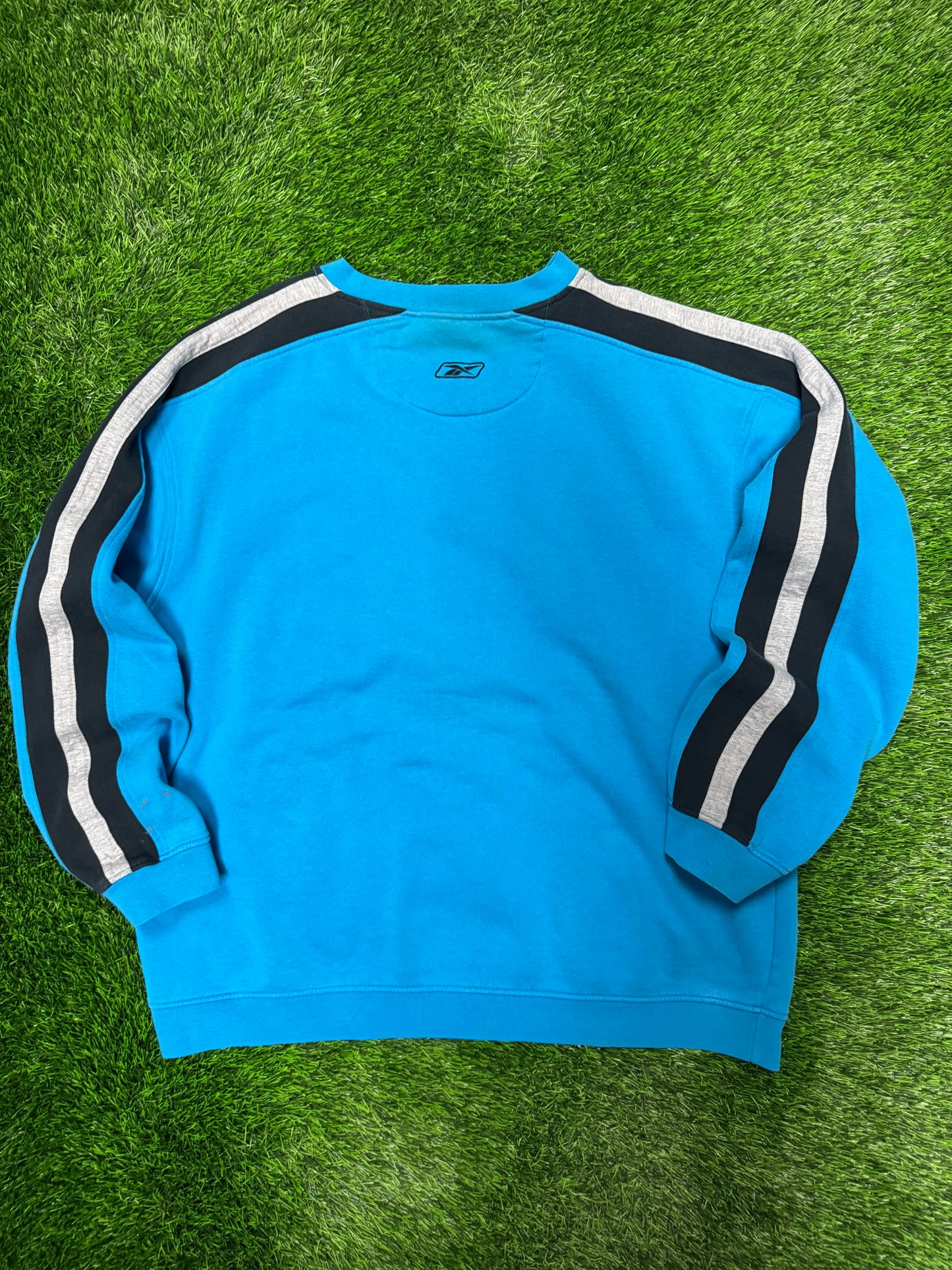 00s Carolina Panthers Blue Reebok Embroidered Crewneck (XXL)