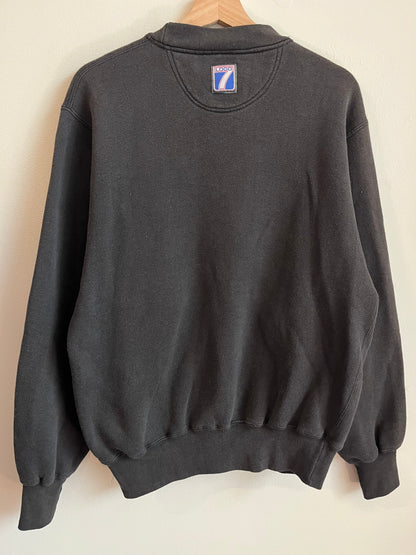 90s Carolina Panthers Logo 7 Embroidered Crewneck (M)