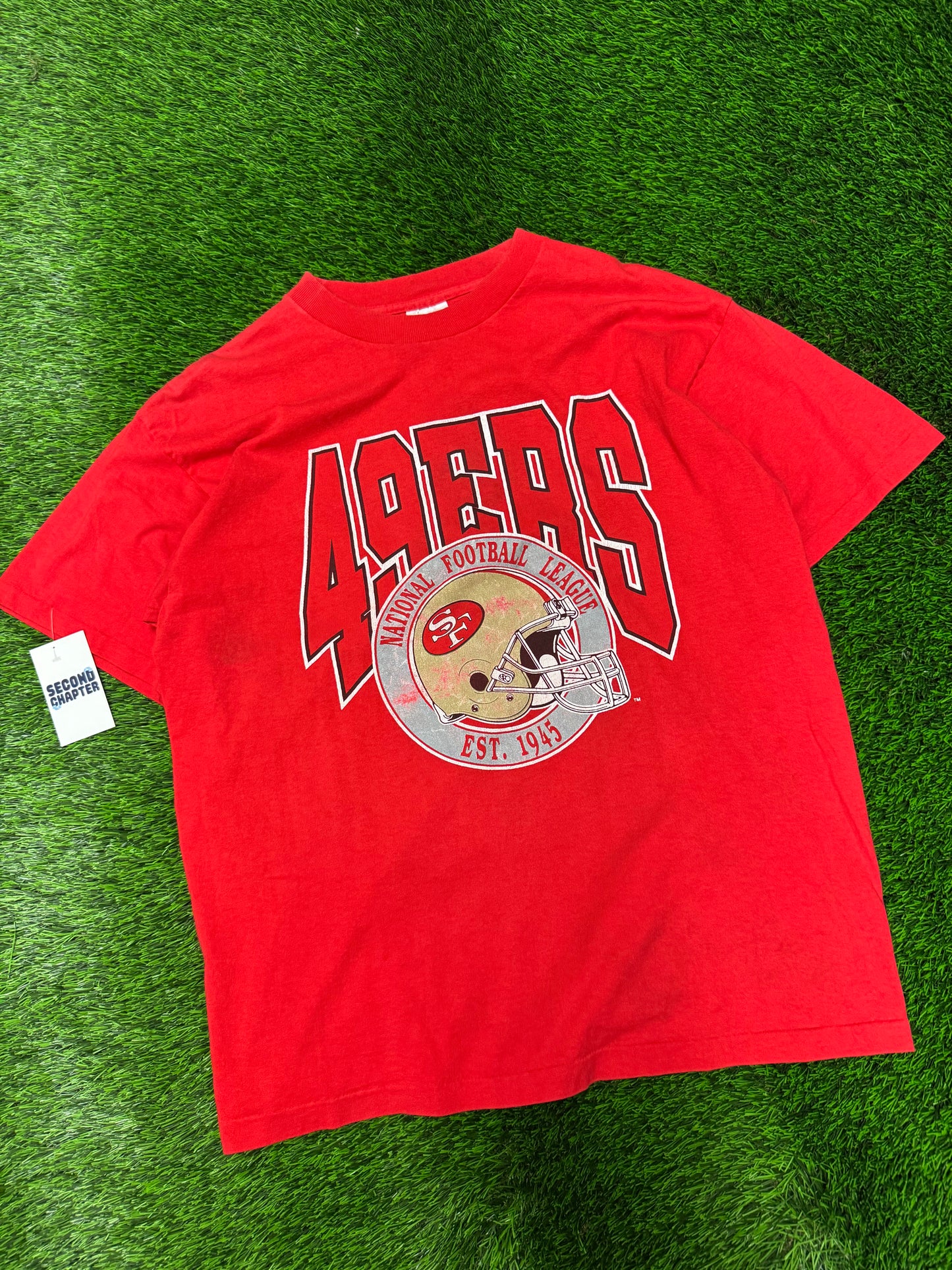 90s San Francisco 49ers Red Trench Tee (XL)