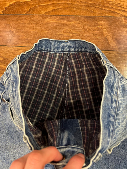 90s LL Bean Flannel Lined Jeans (32 x 30)