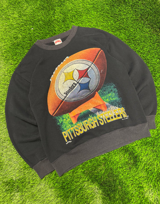 1993 Pittsburgh Steelers Football Nutmeg Crewneck (M)