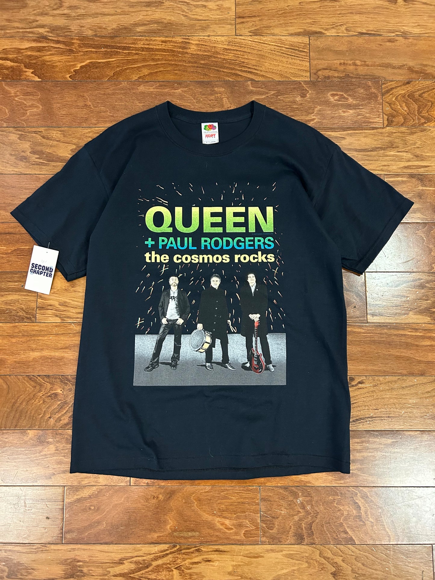 2008 Queen + Paul Rogers "The Cosmo Rocks" Music Tour Tee (L)