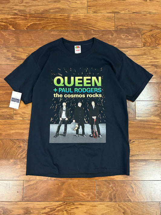 2008 Queen + Paul Rogers "The Cosmo Rocks" Music Tour Tee (L)