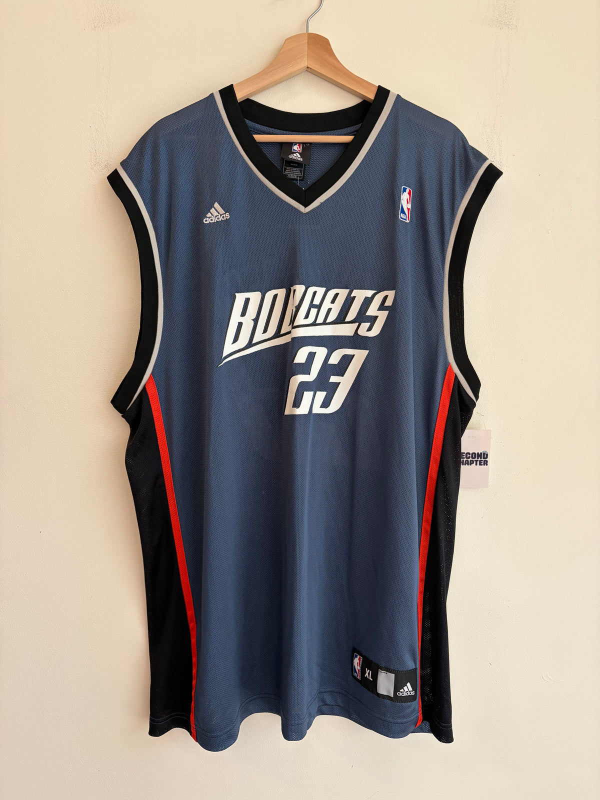 00s Charlotte Bobcats Jason Richardson Adidas NBA Jersey (XL)
