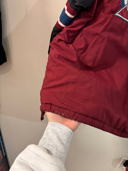 90s Colorado Avalanche Vintage NHL Starter Puffer Jacket (XL)